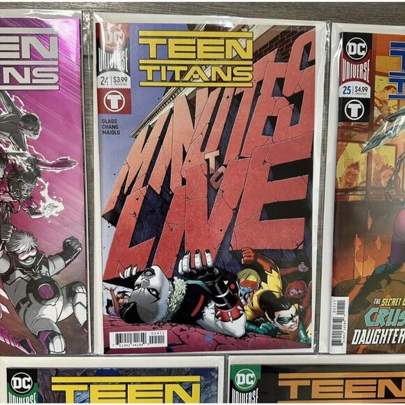 Teen Titans # 23 Metallic Foil Cover #24 #25 #26 #27 DC Universe VG - Picture 3 of 6